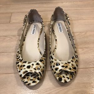 Cheetah-Print Steve Madden Sling-Back Flats